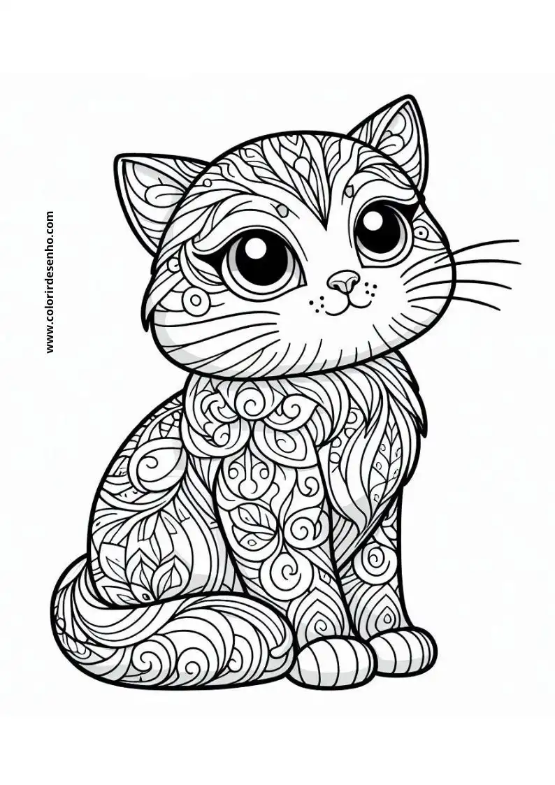 Kitten and Cats Coloring Pages 63