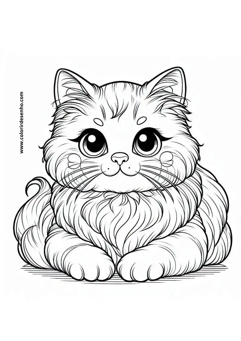 Kitten and Cats Coloring Pages 64