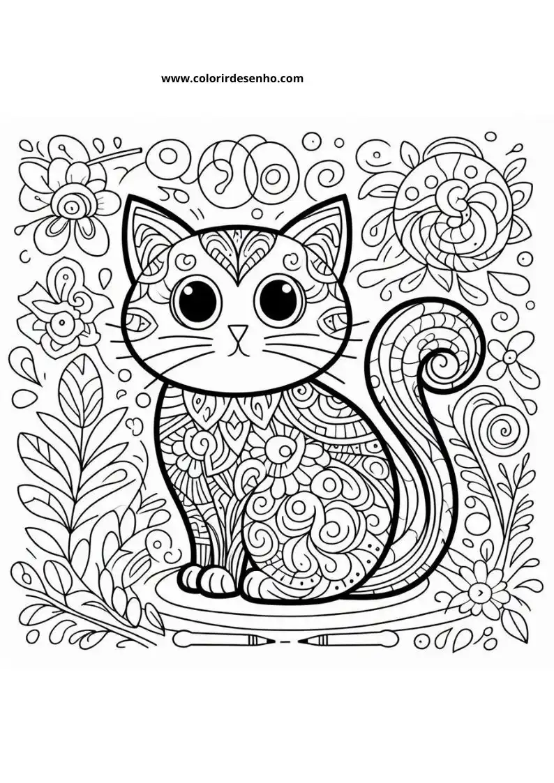 Kitten and Cats Coloring Pages 70