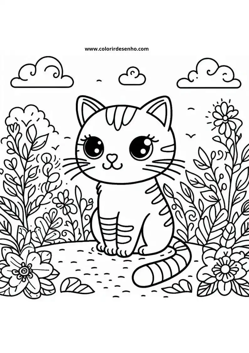 Kitten and Cats Coloring Pages 72