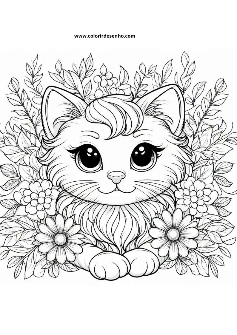 Kitten and Cats Coloring Pages 75