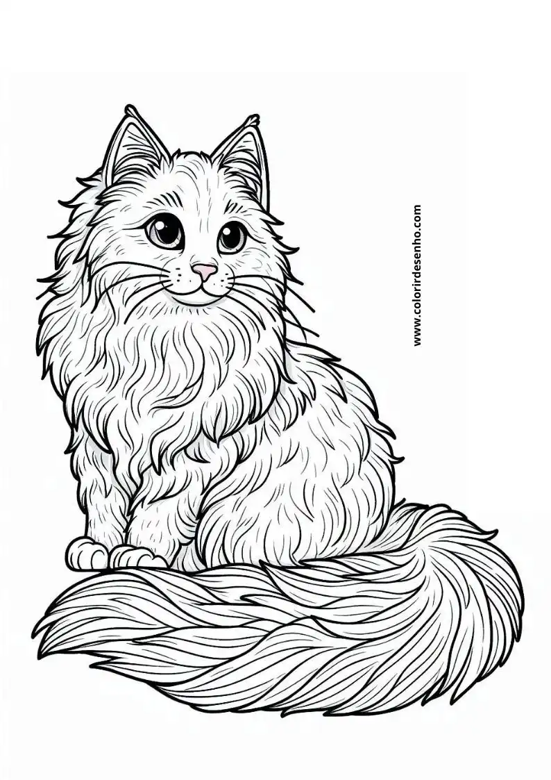 Kitten and Cats Coloring Pages 77