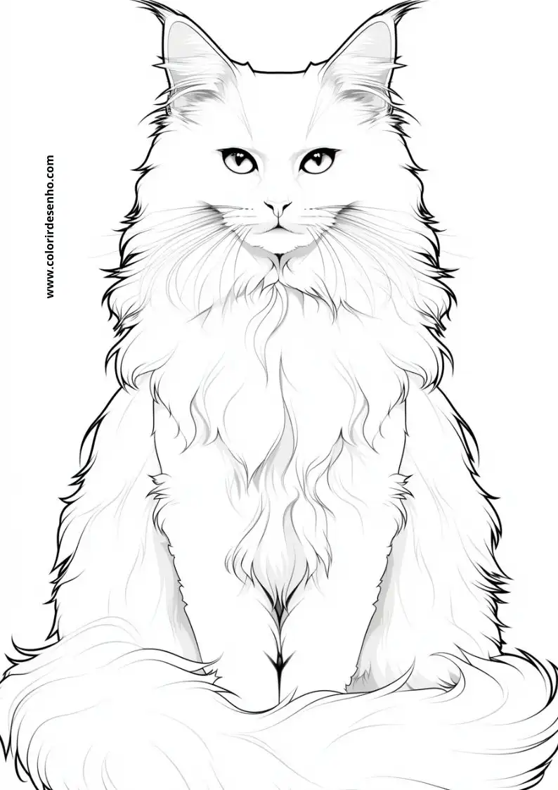 Kitten and Cats Coloring Pages 9