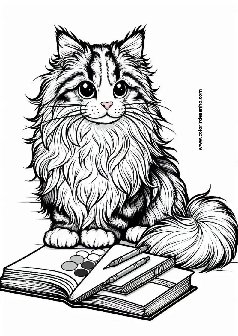 Kitten and Cats Coloring Pages 92