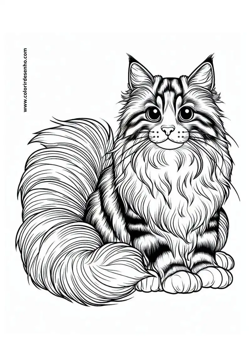 Kitten and Cats Coloring Pages 93