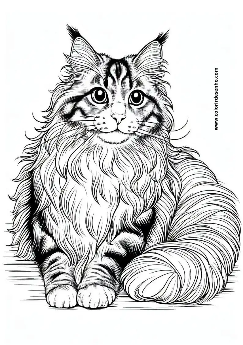 Kitten and Cats Coloring Pages 96