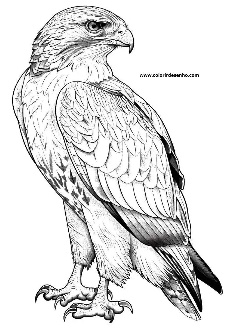 Hawk Coloring Pages 1