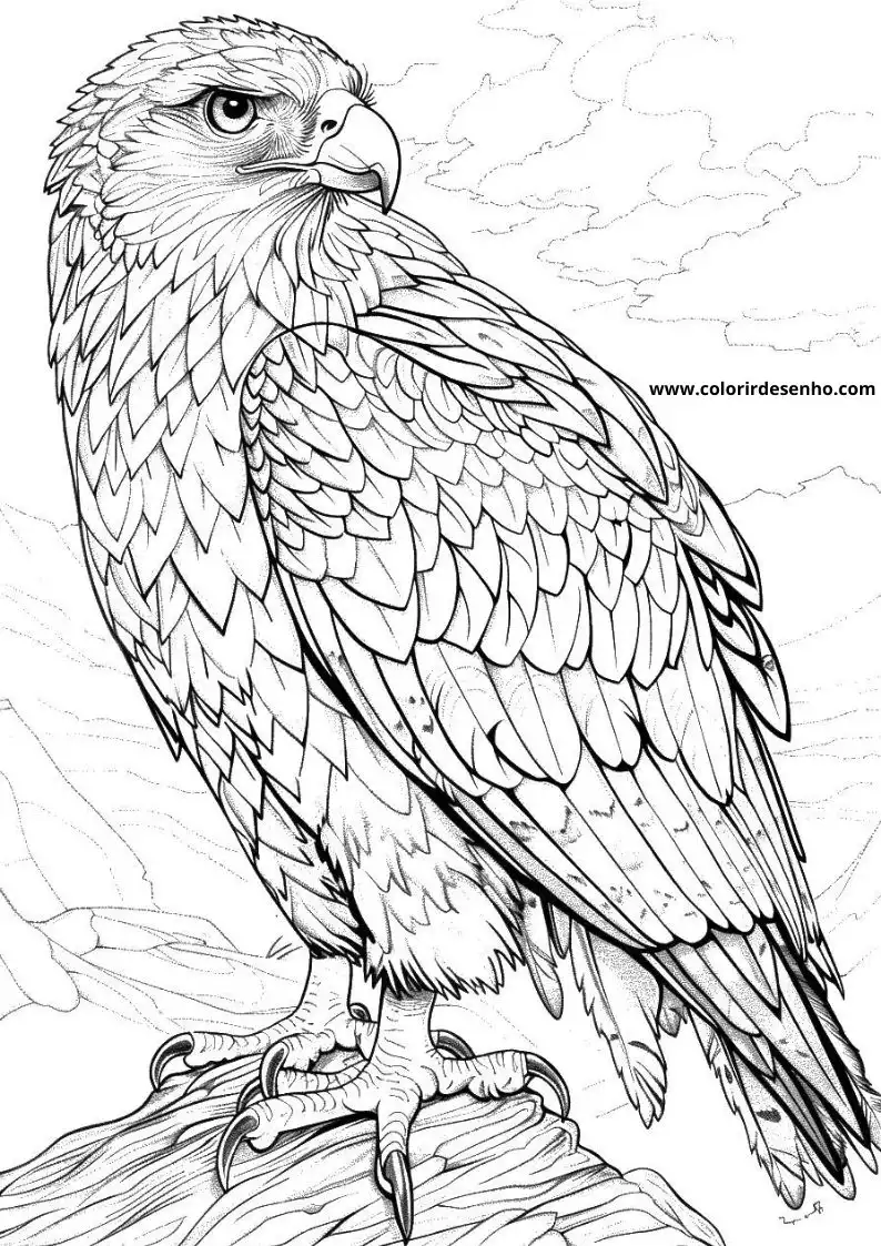 Hawk Coloring Pages 2