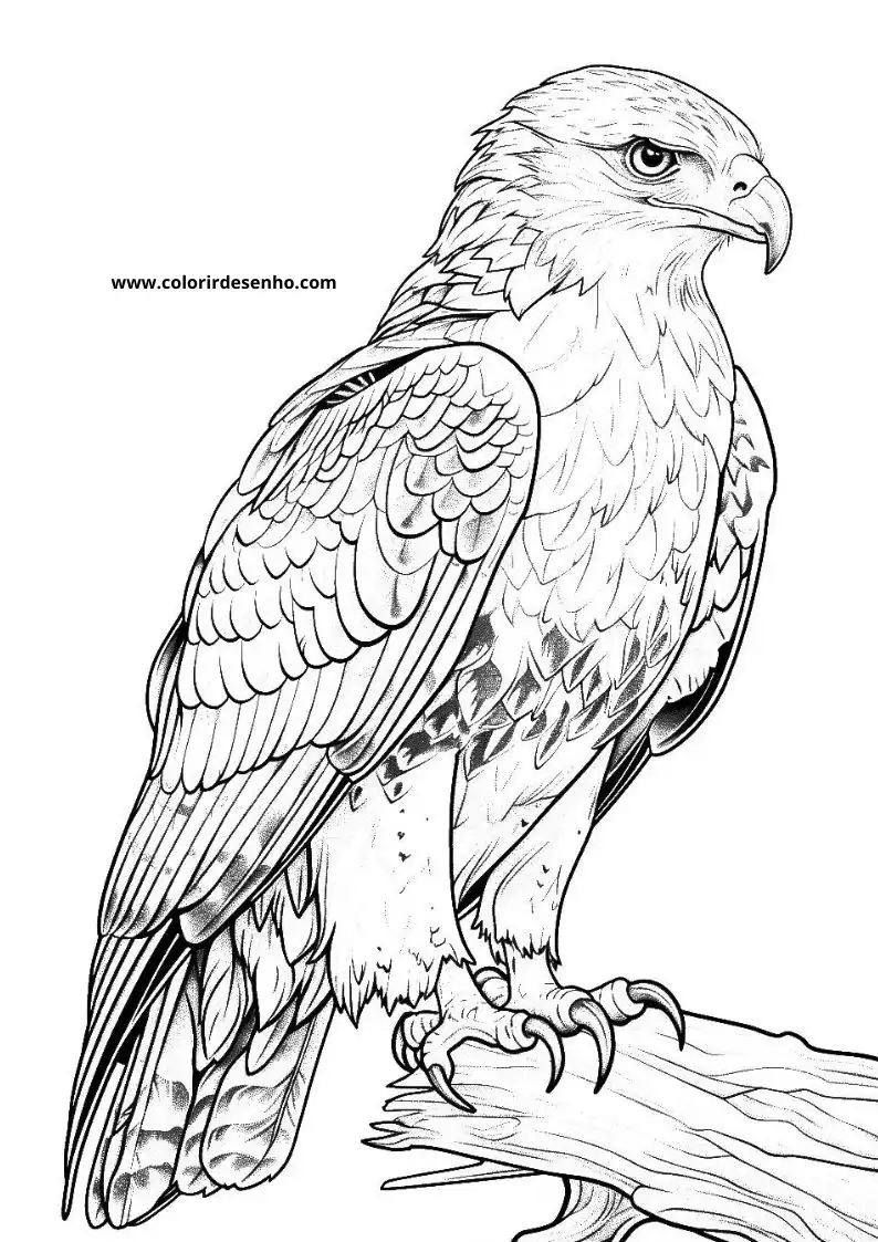 Hawk Coloring Pages 21