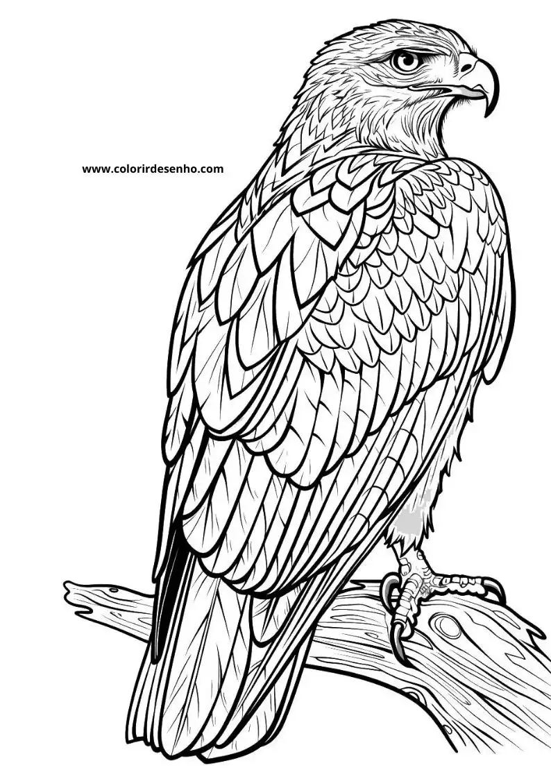 Hawk Coloring Pages 22