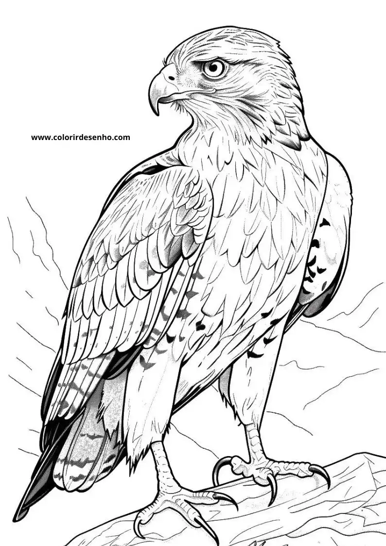 Hawk Coloring Pages 84