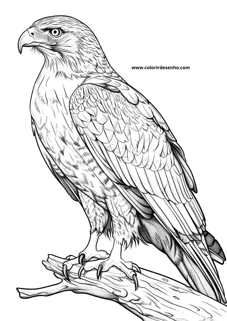 Hawk Coloring Pages 9