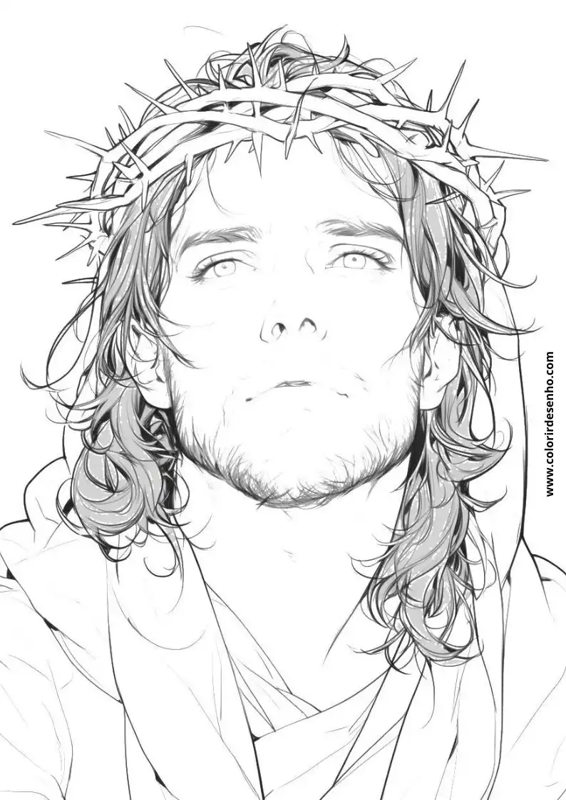 Jesus Para Colorir 34