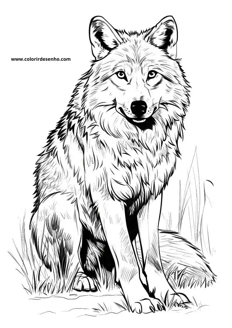 Lobo para Colorir 61