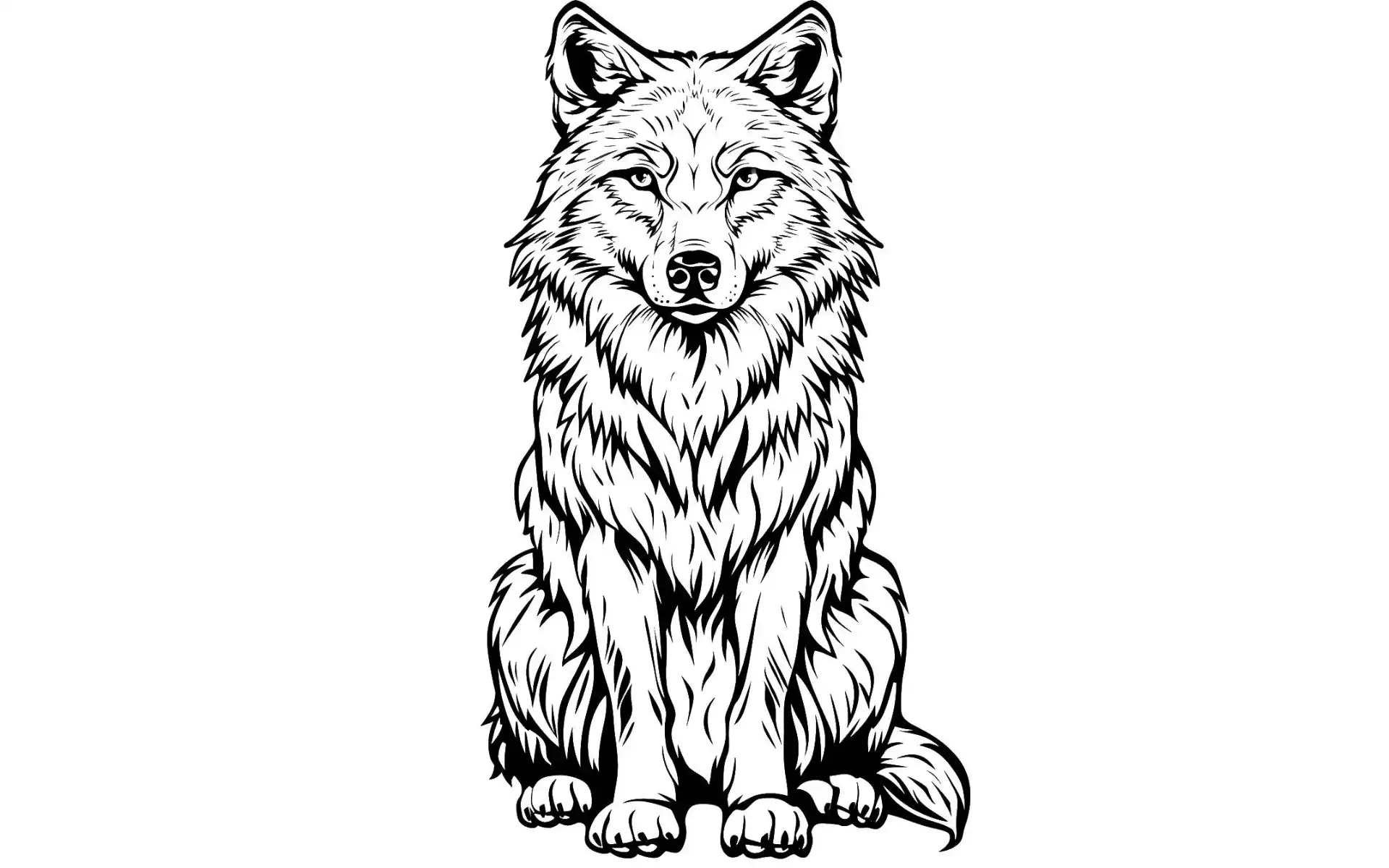 Lobo para Colorir