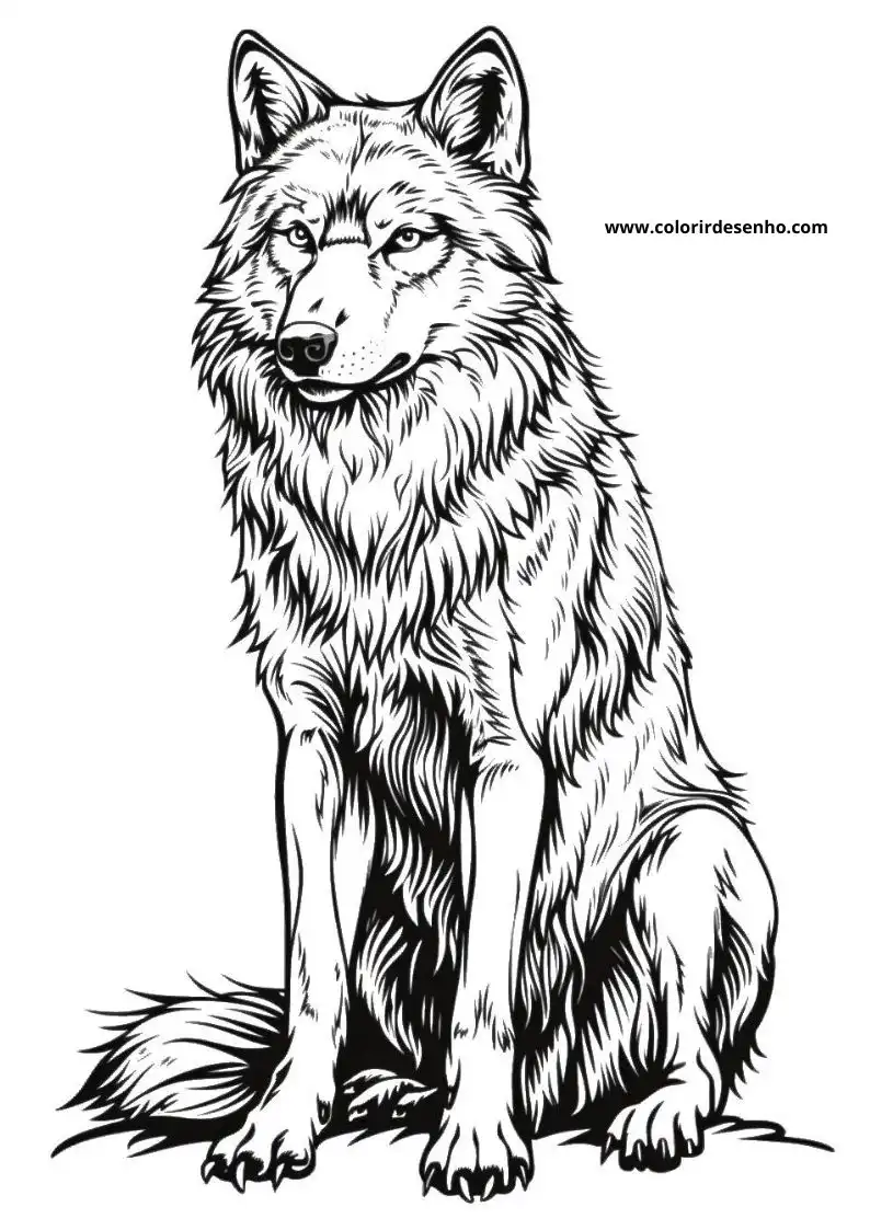 Lobo para Pintar 166