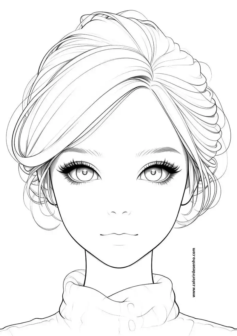 Menina Para Colorir 74