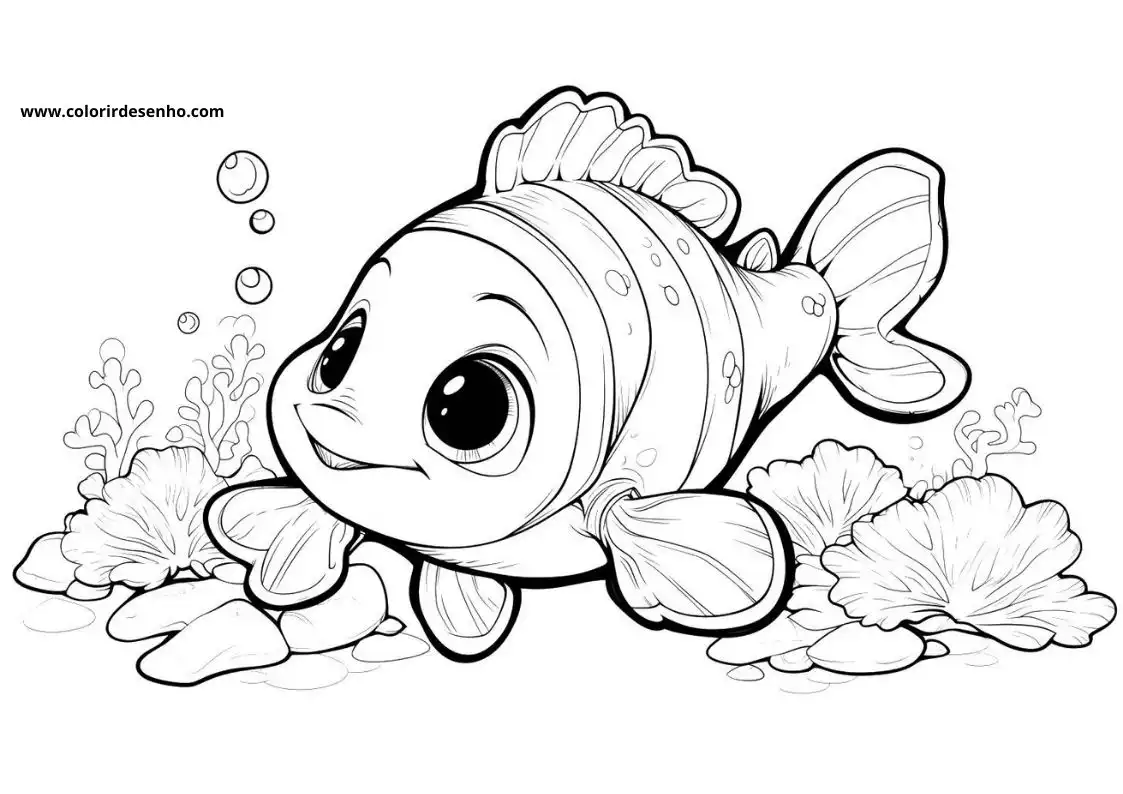 Peixe para Colorir 16