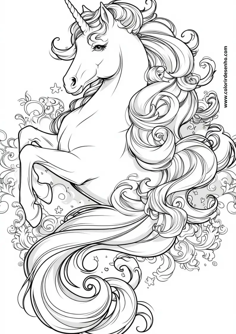 Unicornio Para Pintar 173