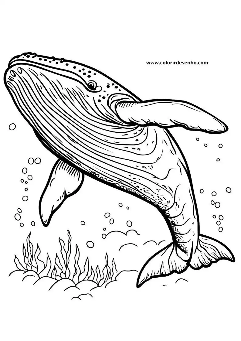 Whale Coloring Pages 44