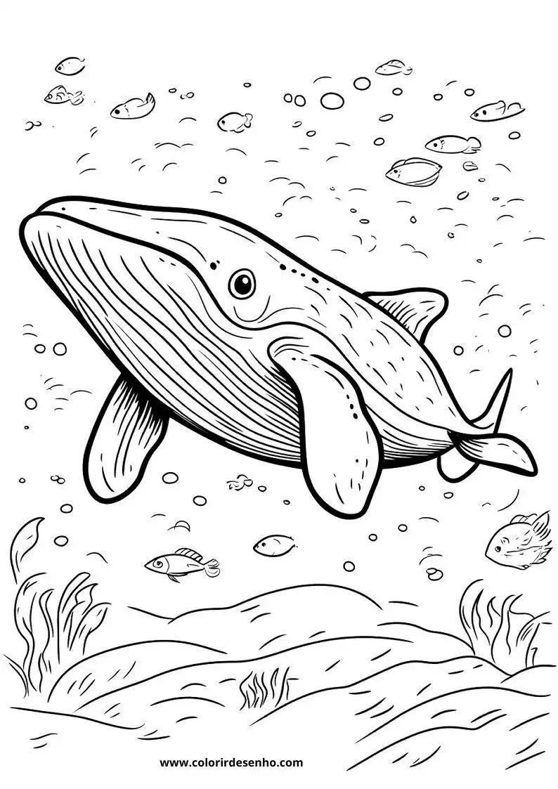 Whale Coloring Pages 47