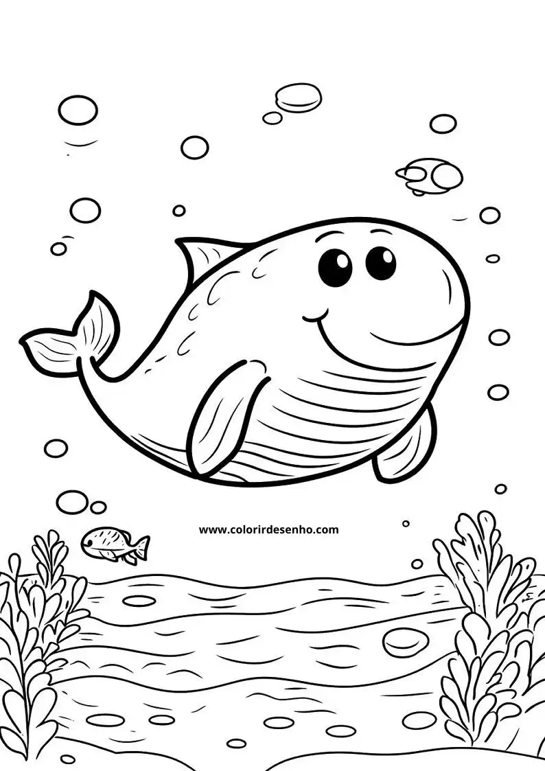 Whale Coloring Pages 60