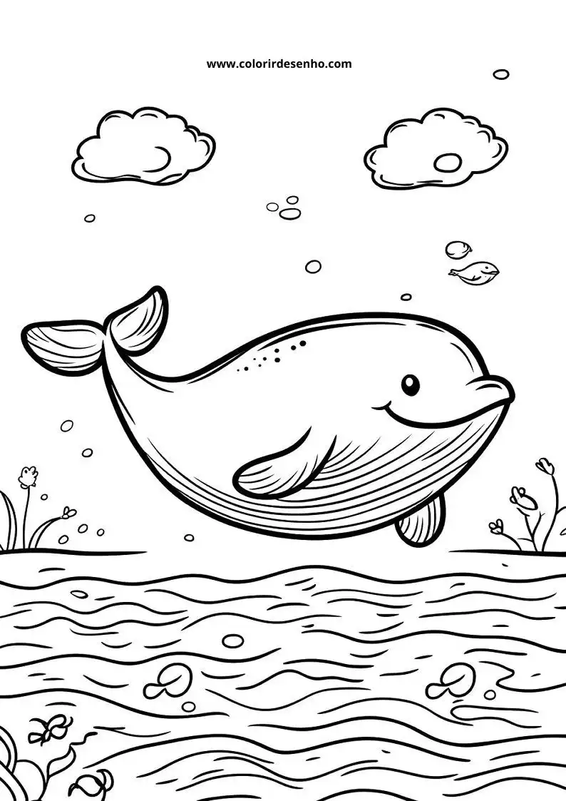 Whale Coloring Pages 61