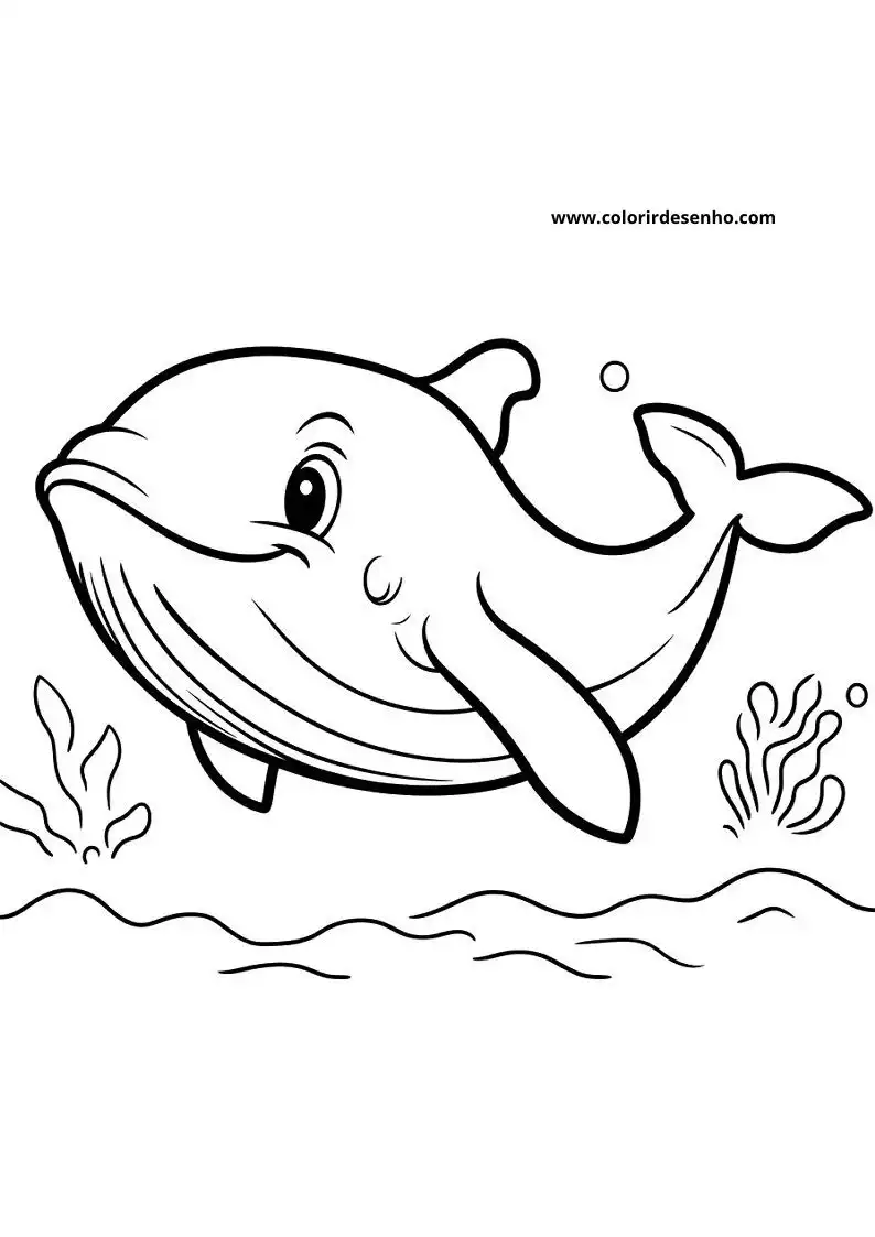 Whale Coloring Pages 73