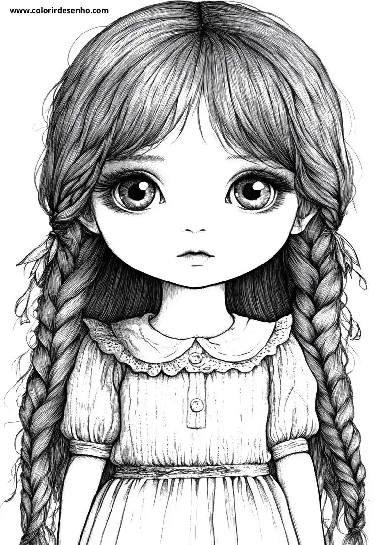 Doll Coloring Pages 129