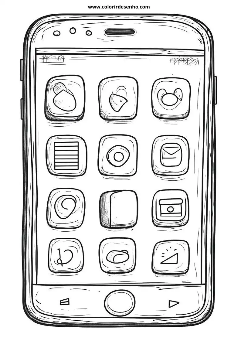 Phone Coloring Pages 146