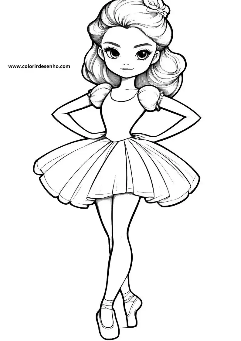 Ballerina Coloring Pages 12