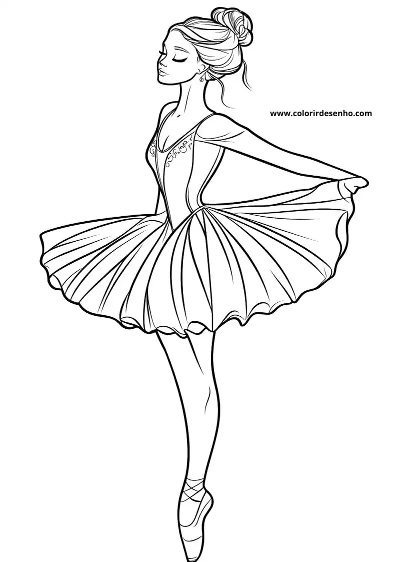 Ballerina Coloring Pages 36