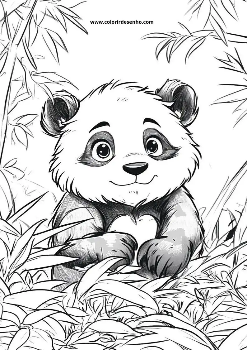 Desenho de Panda para Colorir 13