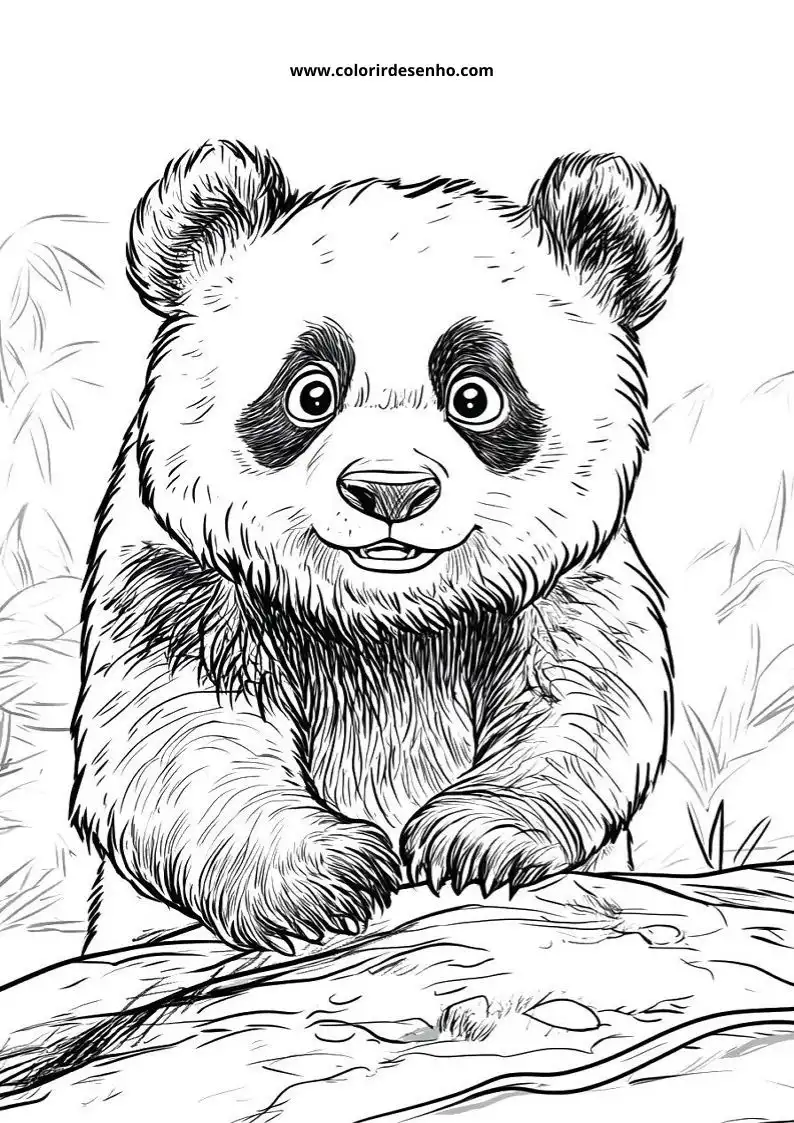 Desenho de Panda para Colorir 14