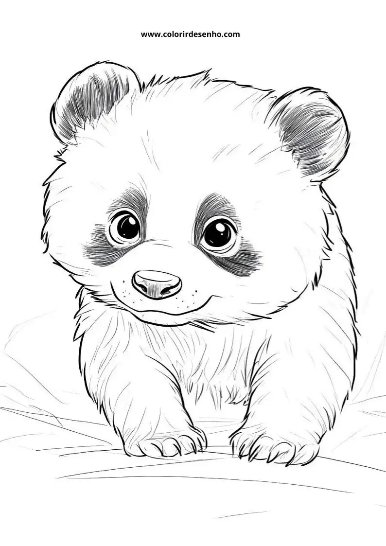 Desenho de Panda para Colorir 16