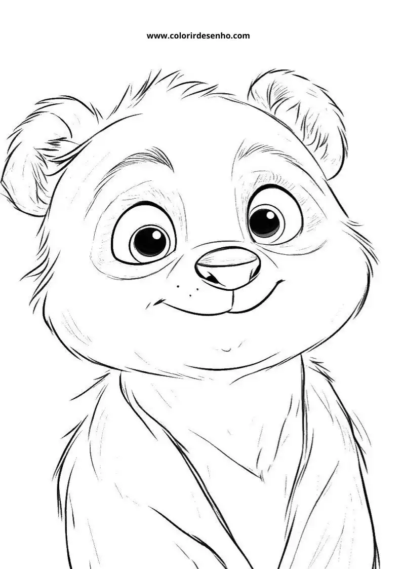 Desenho de Panda para Colorir 27