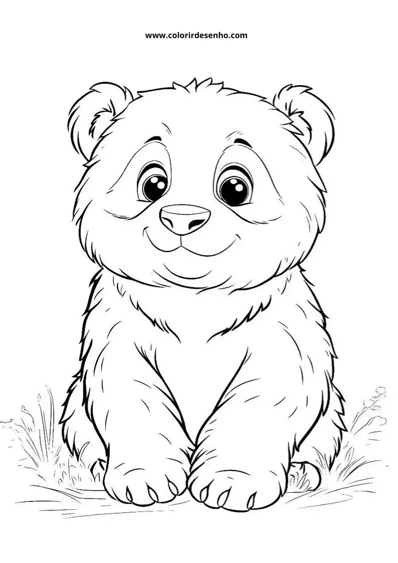 Desenho de Panda para Colorir 29