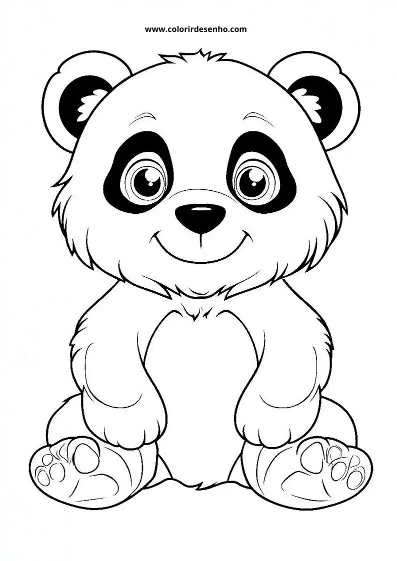 Desenho de Panda para Colorir 56