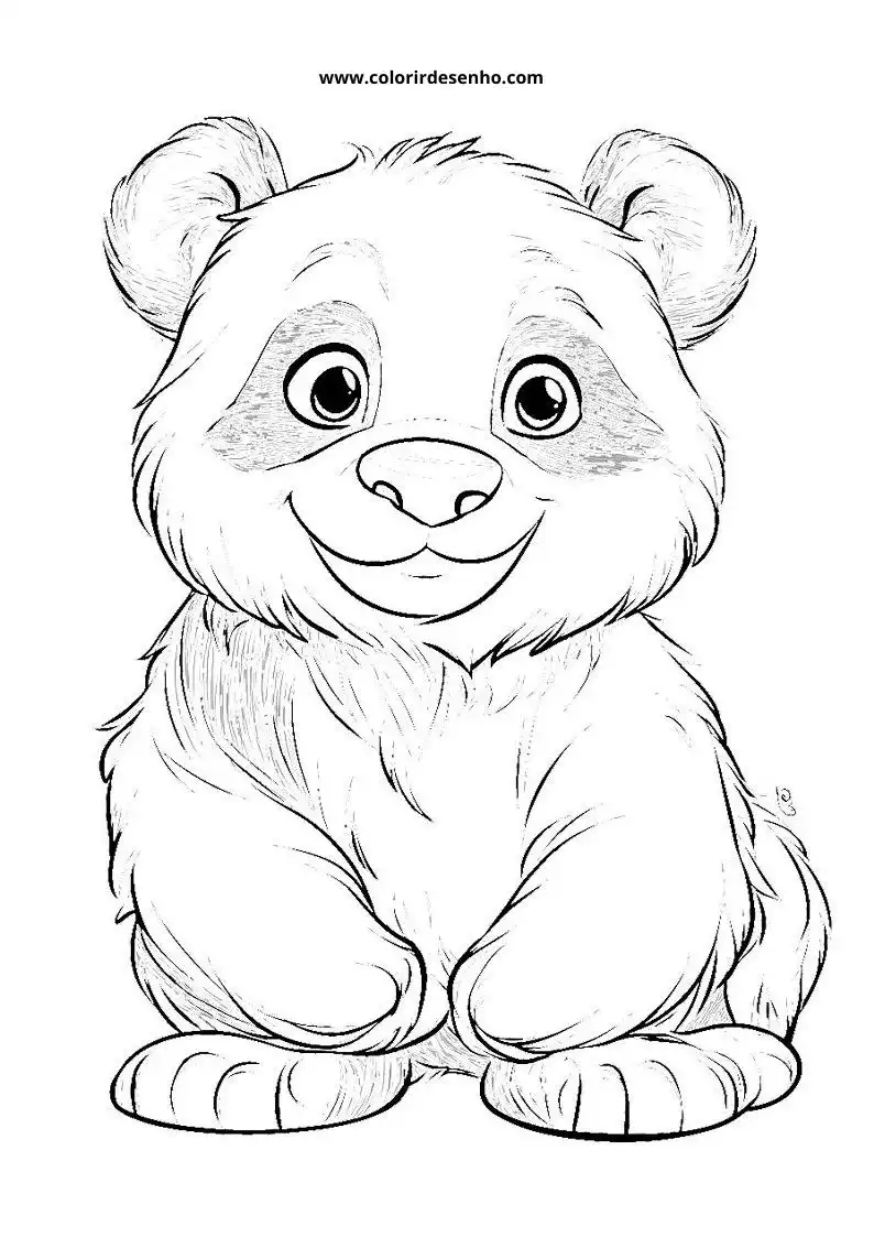 Desenho de Panda para Colorir 61