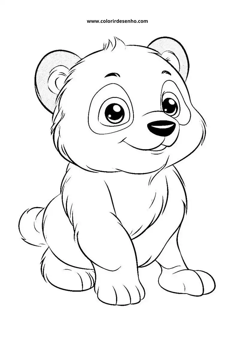 Desenho de Panda para Colorir 64