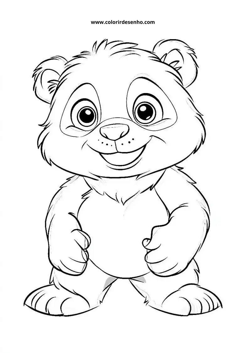 Desenho de Panda para Colorir 68