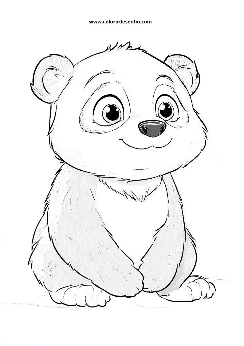 Desenho de Panda para Colorir 69