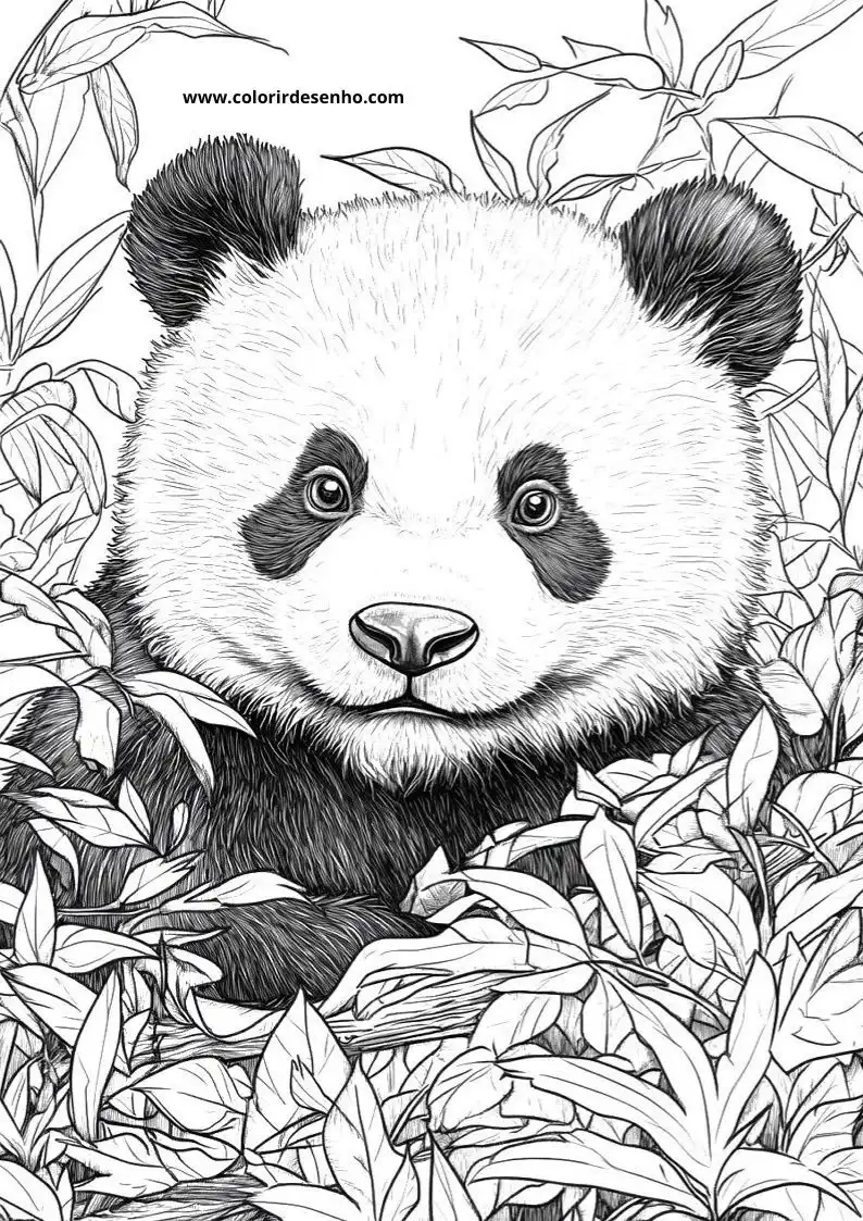 Desenho de Panda para Colorir 9