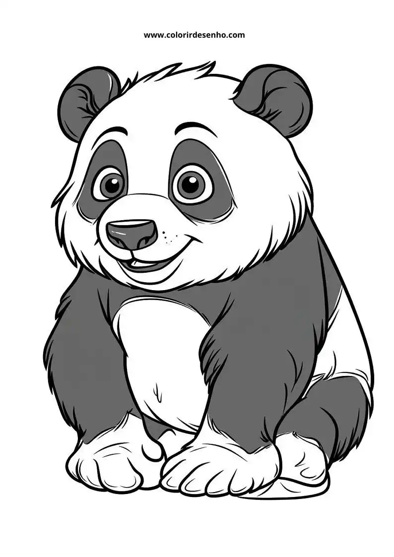 Desenho de Panda para Imprimir 105