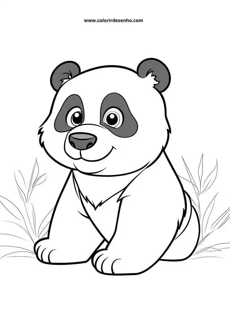 Desenho de Panda para Imprimir 110