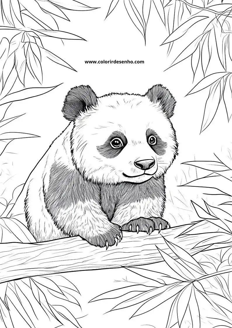 Desenho de Panda para Imprimir 120