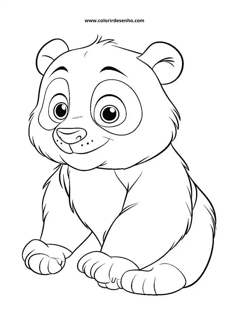 Desenho de Panda para Imprimir 124