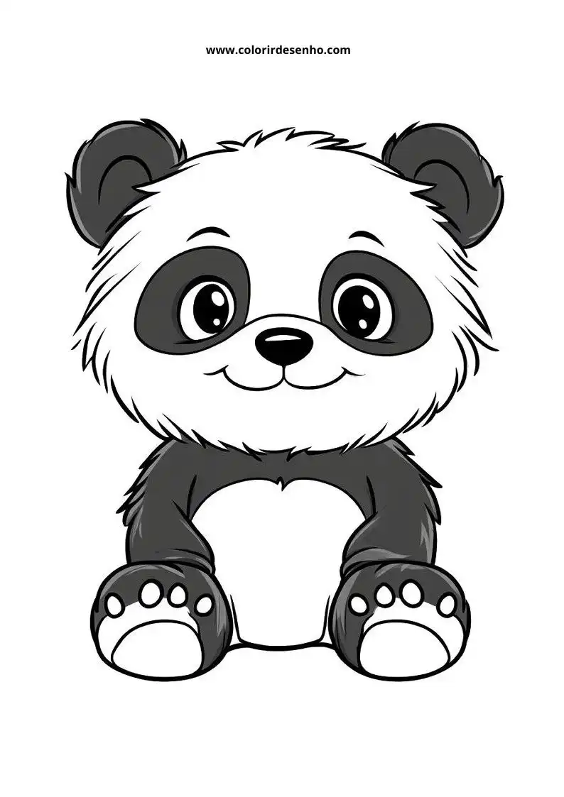 Desenho de Panda para Imprimir 135