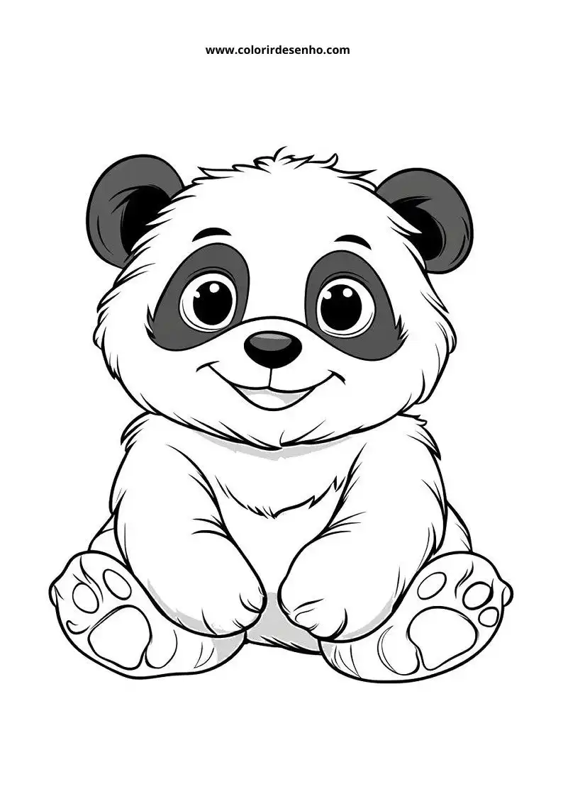 Desenho de Panda para Imprimir 136