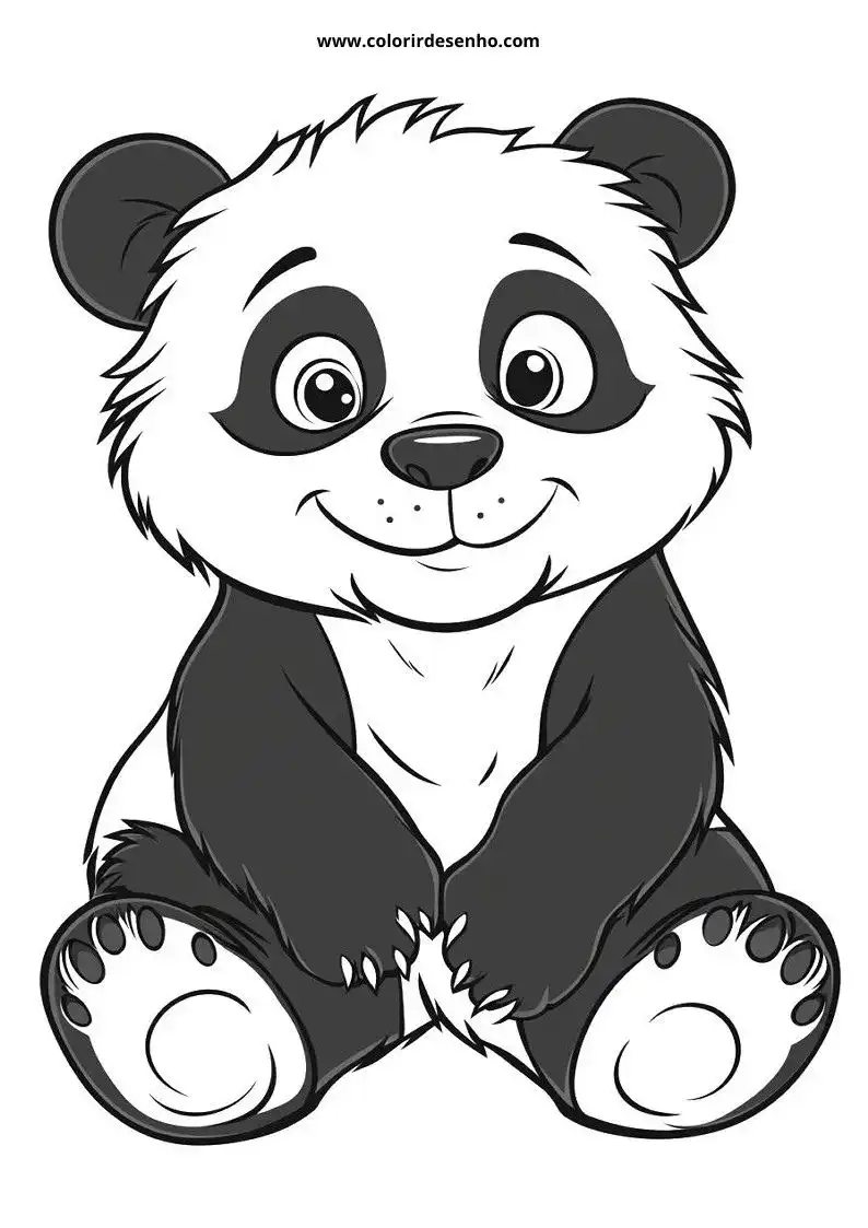 Desenho de Panda para Imprimir 141